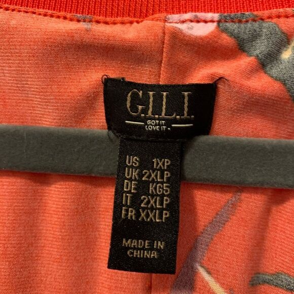 G.I.L.I. Tropical Maxi Dress Size 1XP NWOT - Picture 3 of 4